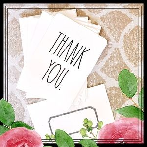 Rae Dunn THANK YOU Notes Set-6